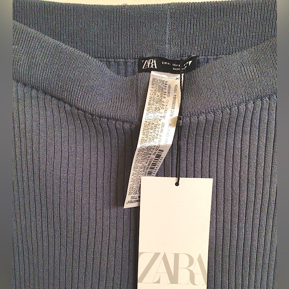 Zara Ribbed Pull-On Pants - Picture 7 of 8